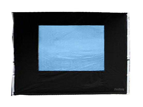 Seitenwand 3 m mit Fenster schwarz (Standard) 